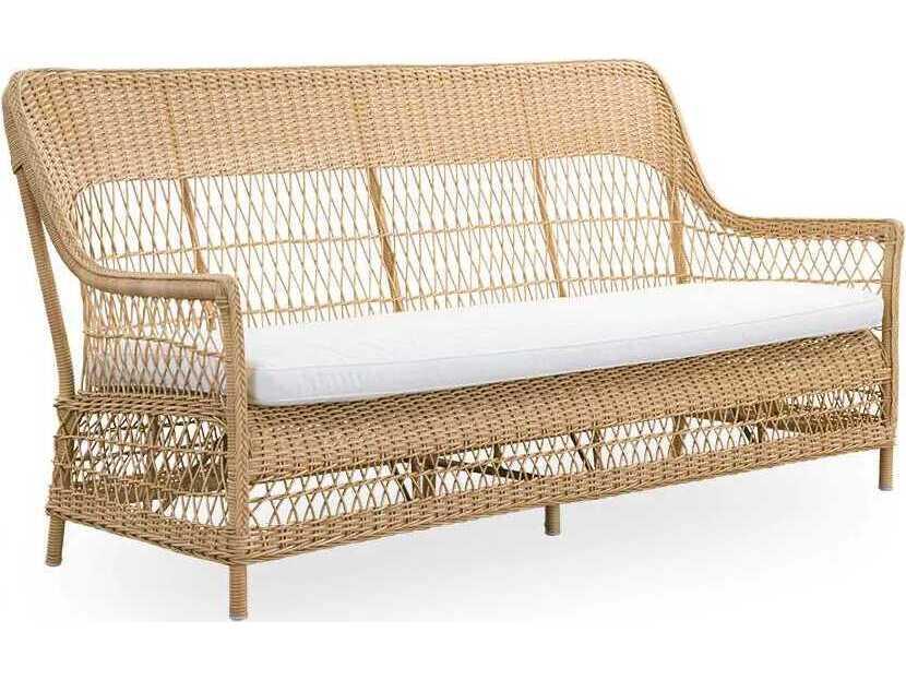 Georgia Garden AluRattan 3-Seat Sofa in Natural Dawn