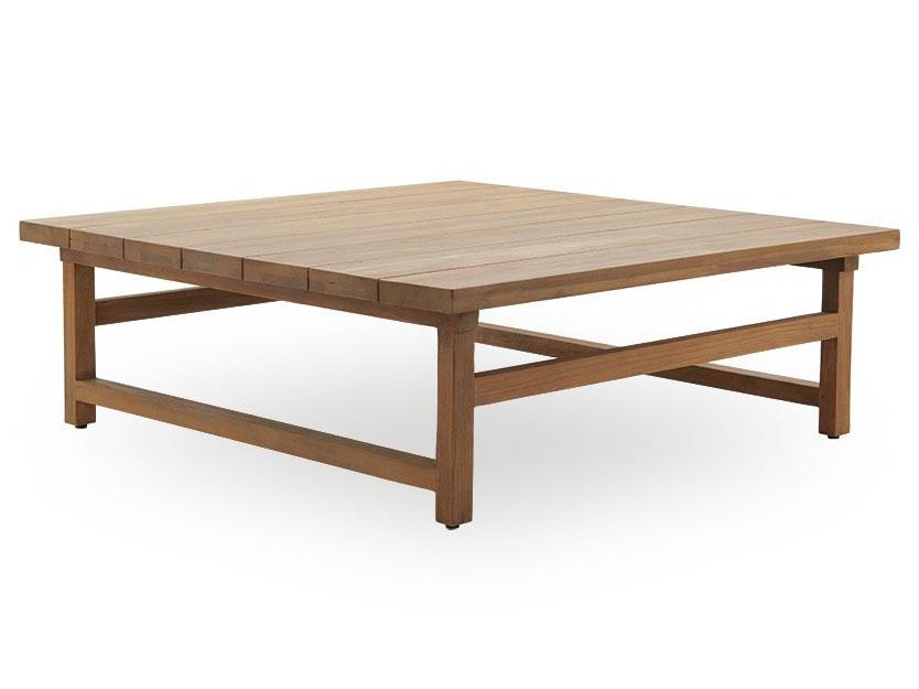 Teak Natural Brown Juliana Square Outdoor Patio Coffee Table