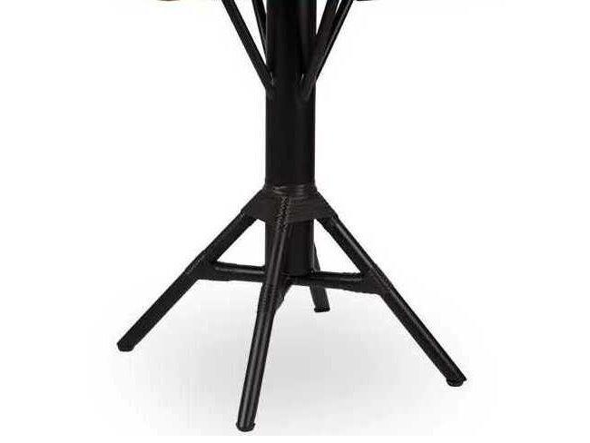 Alu Affaire Black Aluminum Cafe Table Base