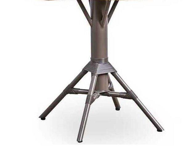 Alu Affaire Cafe Table Base in Taupe