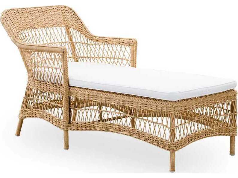 Georgia Garden Olivia Chaise Lounge in Natural ArtFibre