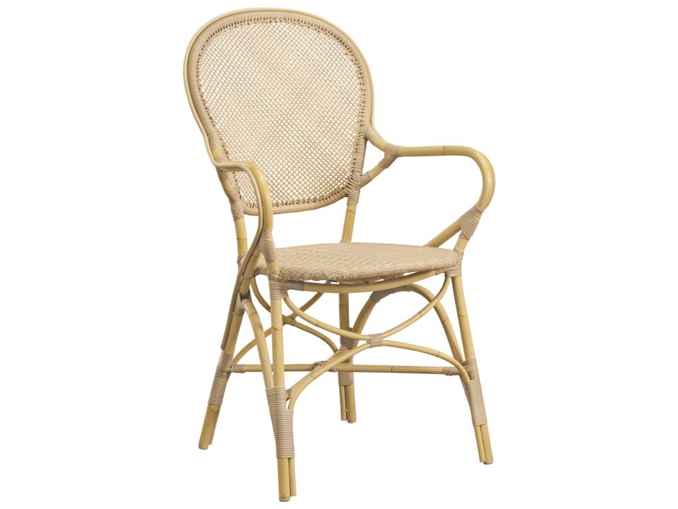 Rossini Exterior Dining Arm Chair in Natural