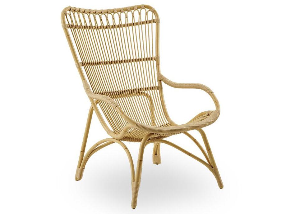 Monet Exterior Lounge Chair Natural Alu-Rattan ArtFibre