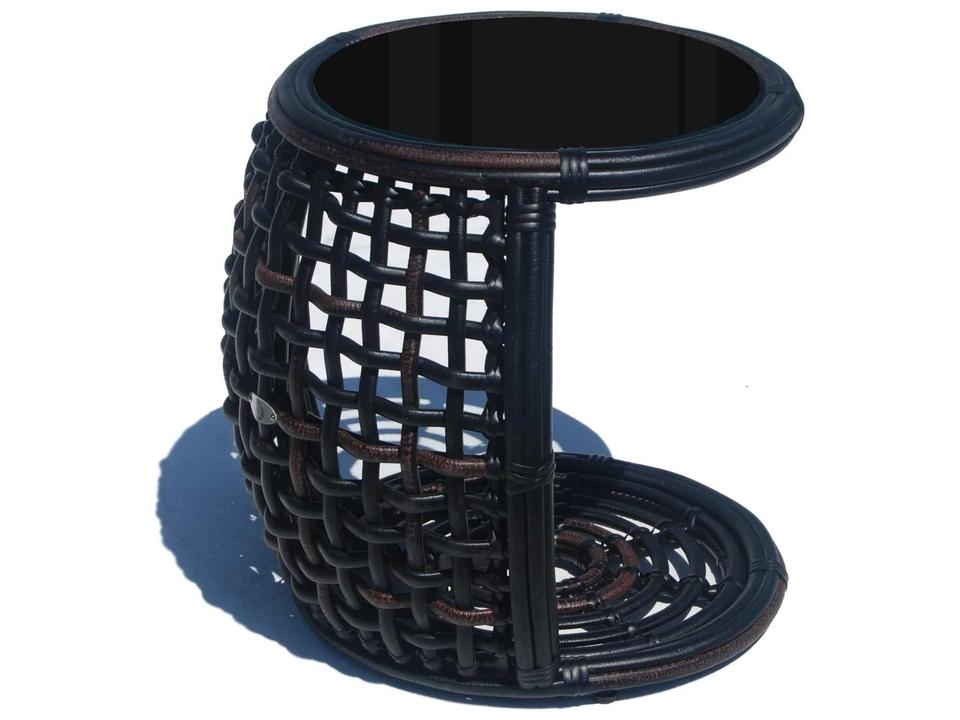 Dynasty Kubu Mushroom Aluminum Round End Table