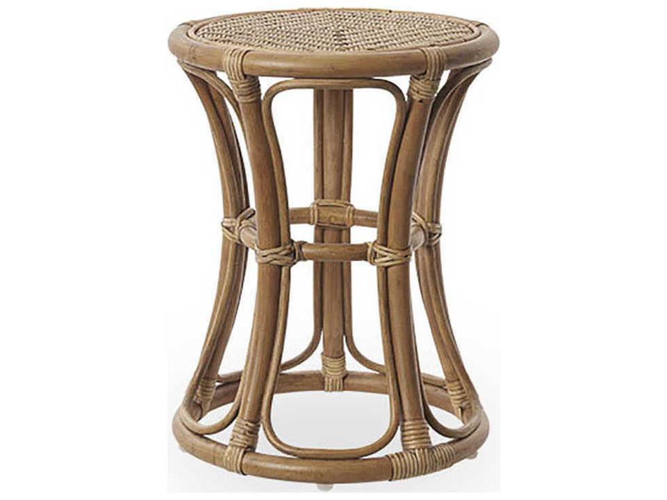 Originals Rattan Accent Stool in Brown