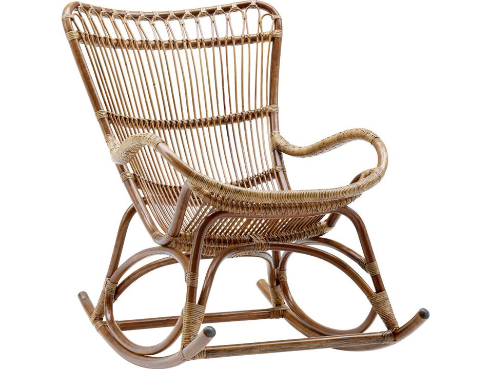 Design Originals Monet Rattan Rocking Chair in Antique Finish