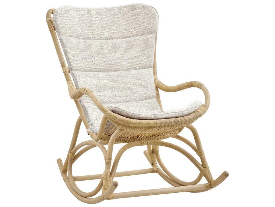 Indoor Originals Rocker Brown Rocking Chair & Sand Cushion Set