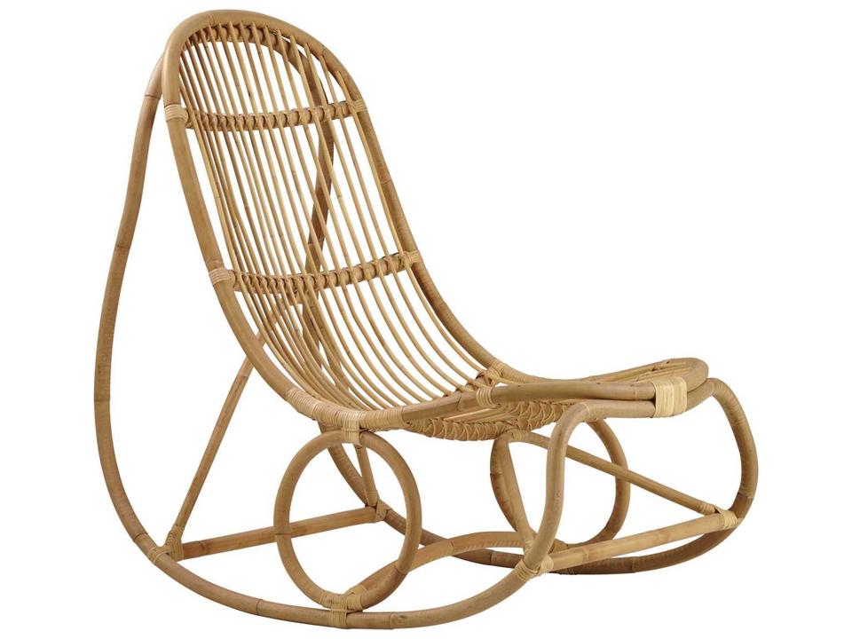 -Design Nanny Rocking Chair Icons Collection Natural Rattan