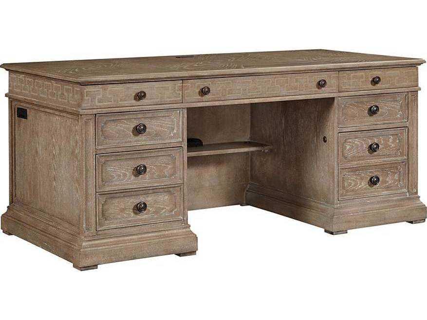 Wethersfield Estate Executive Desk in Brimfield Oak