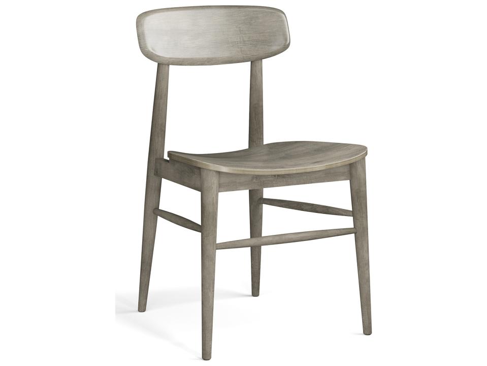 Model 100 Wood Seat Dining Side Chair in Nantucket Finish