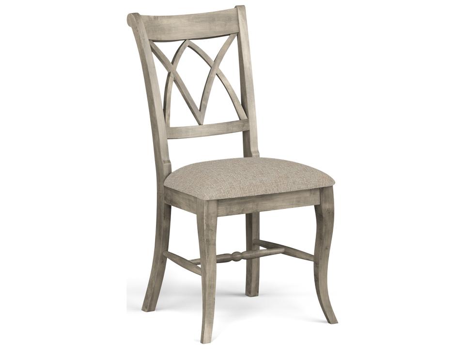 Model 18 Upholstered Dining Side Chair in Nantucket Finish