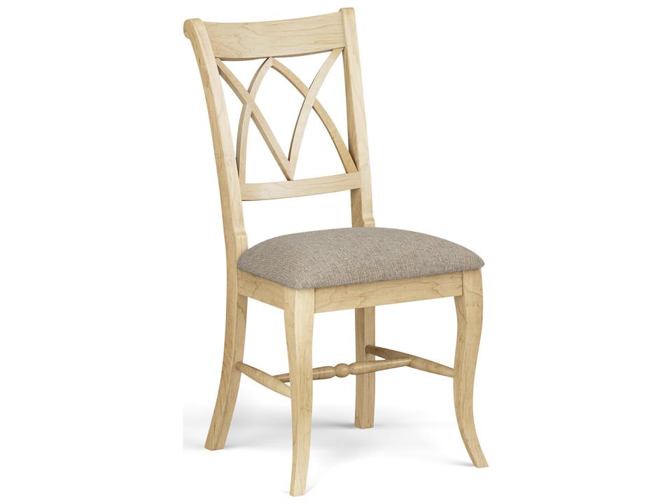 Emma Beech Wood Upholstered Dining Side Chair Natural Whisper