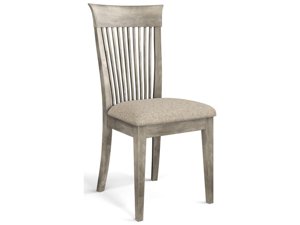 Model 58 Upholstered Dining Side Chair in Nantucket Finish with Whisper Fabric