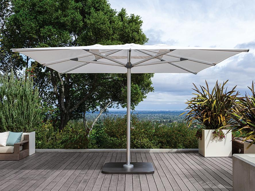 Astral Aluminum 13 Foot Square Crank Lift Outdoor Umbrella