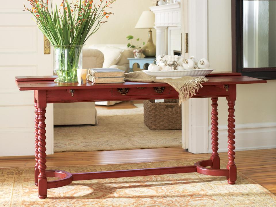 Bar Harbor Rectangular Wood Console Table