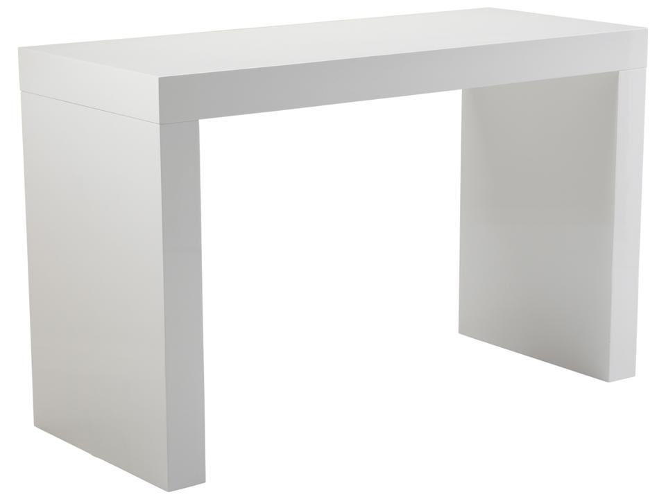 Faro Counter Table in High Gloss White