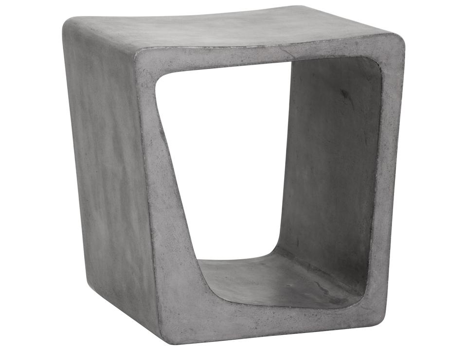 Mixt Darwin Concrete Irregular End Table in Grey