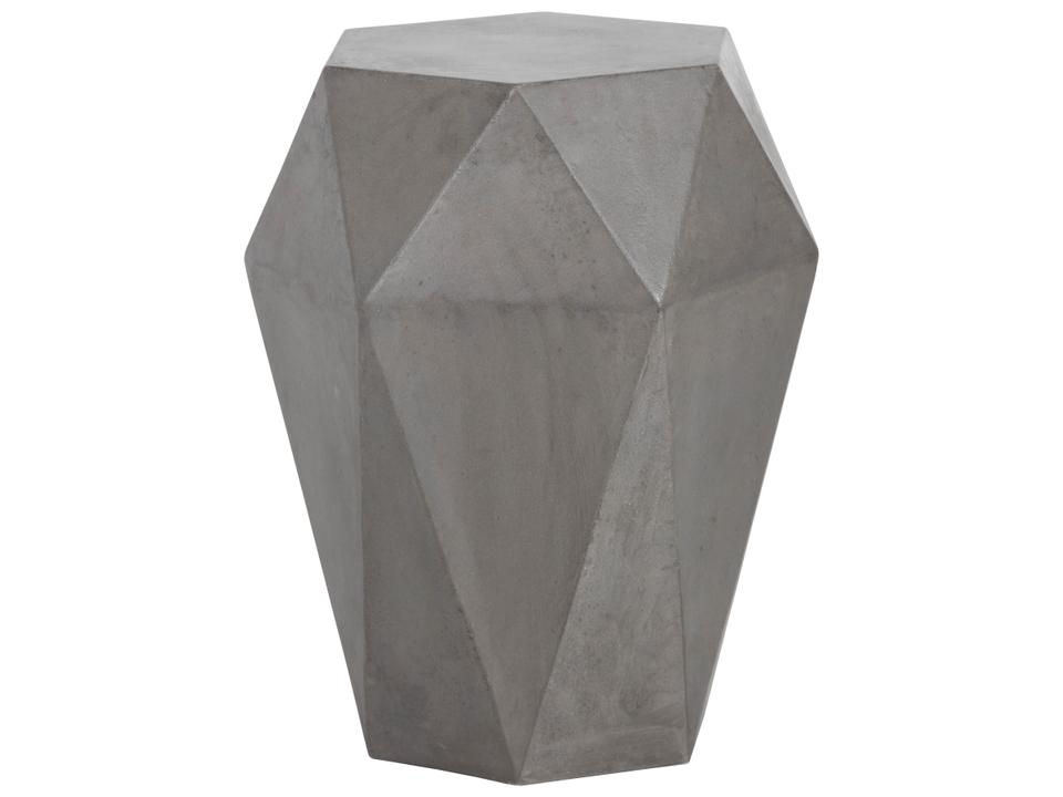 Sunpan Constance End Table in Grey Concrete