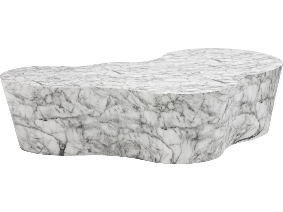 MIXT Ava Rectangle Coffee Table in Marble Look Concrete