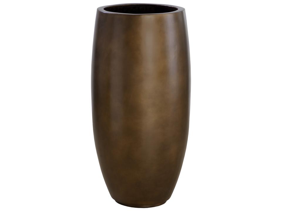 Aster Concrete Antique Bronze Tall Round Planter
