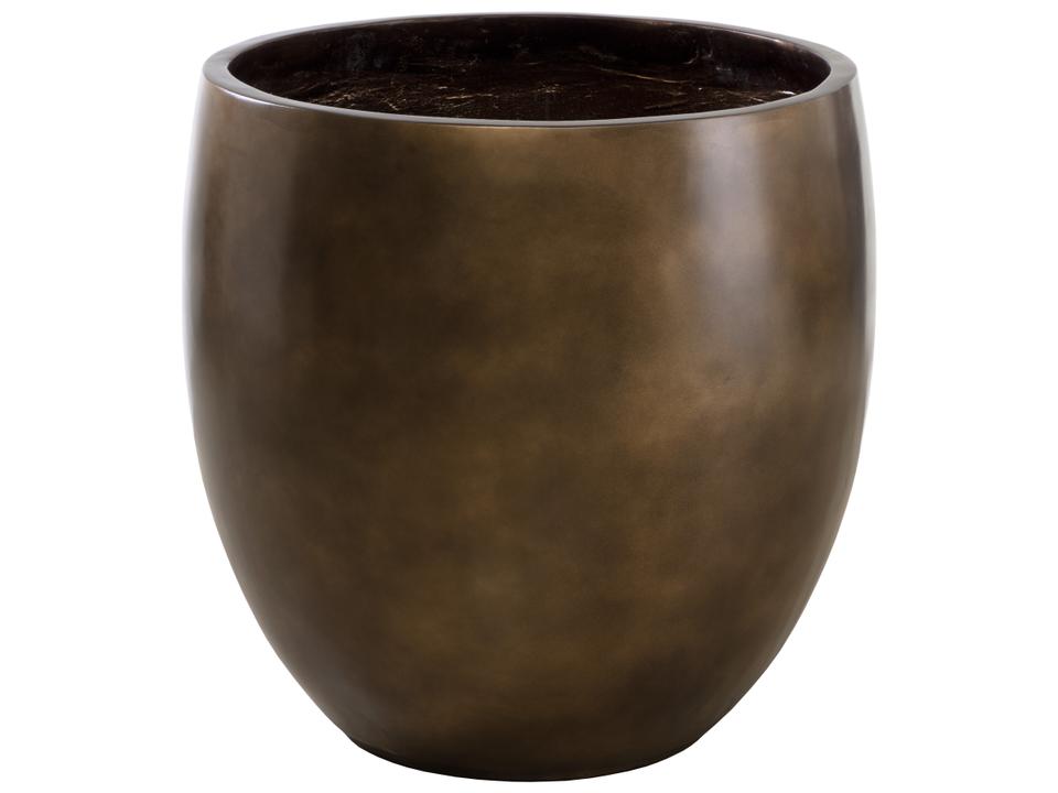 Aster Concrete Antique Bronze Large Round Planter