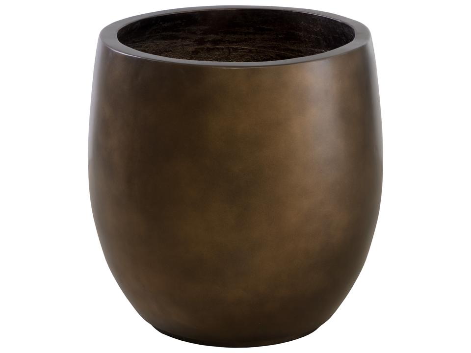 Aster Concrete Antique Bronze Small Round Planter