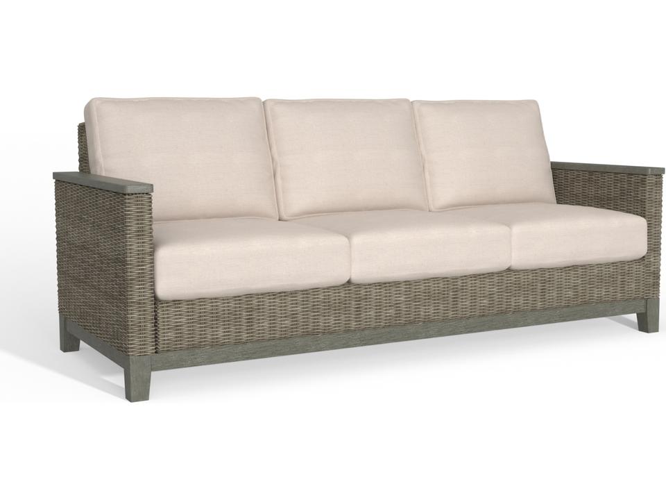Timberline Quick Ship Wicker Cushion Sofa