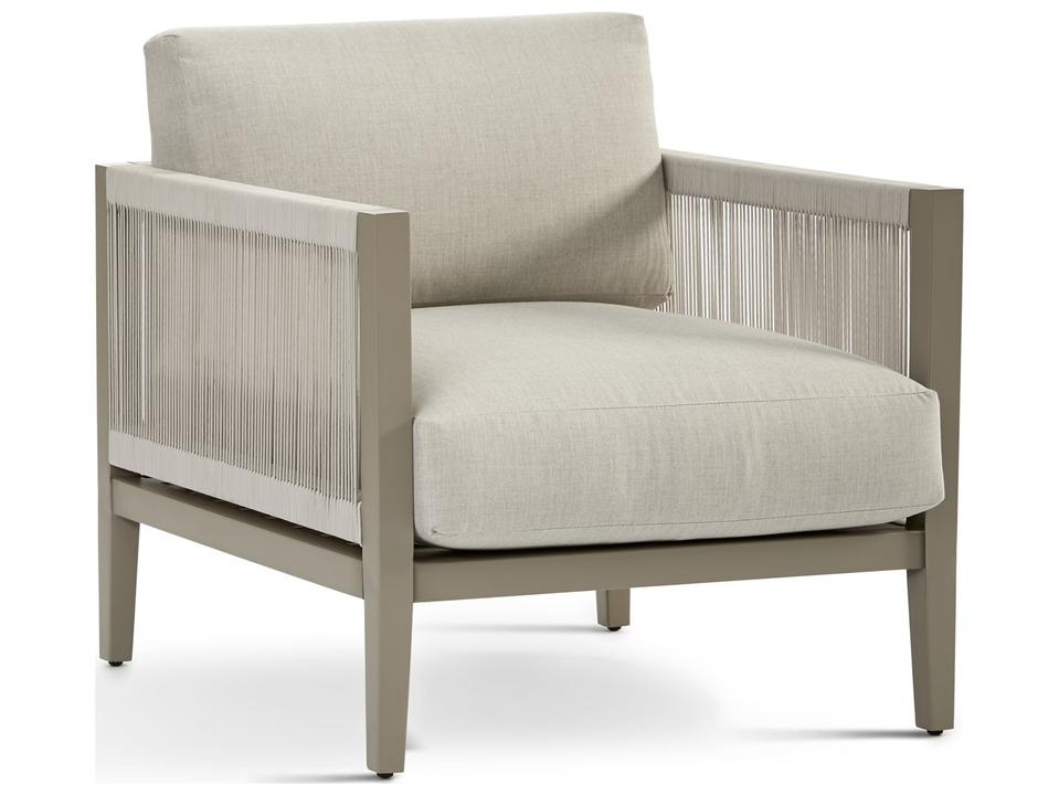 Nicole Aluminum Greystone Outdoor Lounge Chair