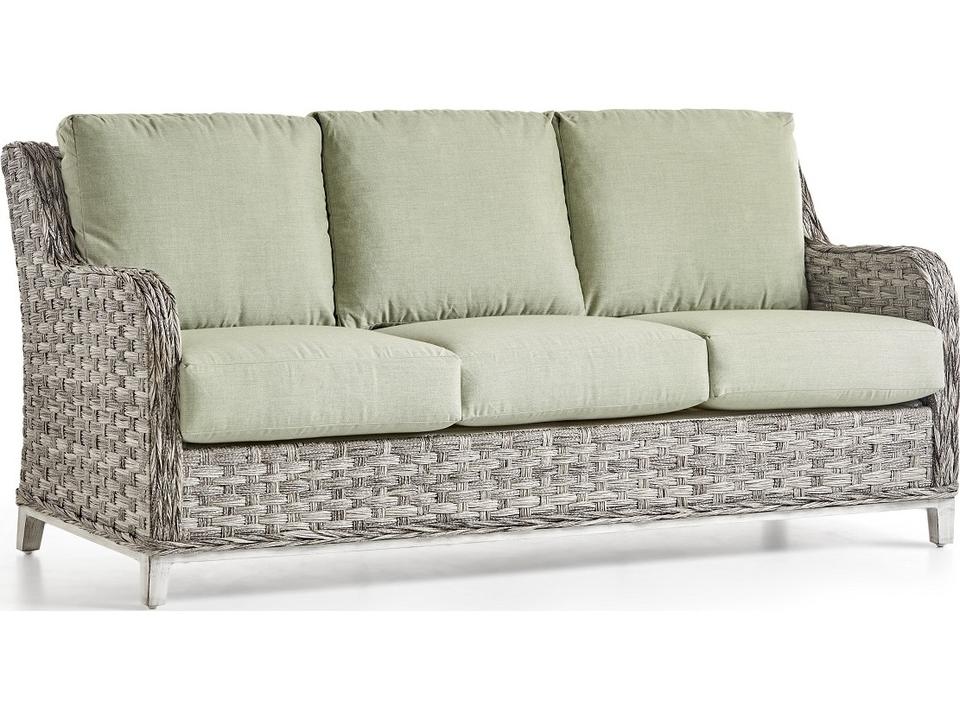 Grand Isle HDPE Wicker 3-Seat Outdoor Sofa
