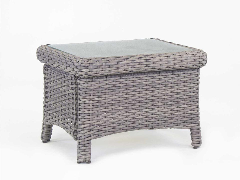 St. Tropez Outdoor Rectangular End Table in Stone Finish