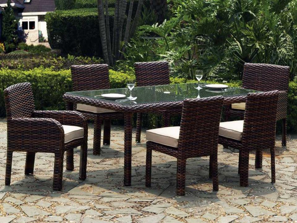 Saint Tropez Wicker Patio Dining Set