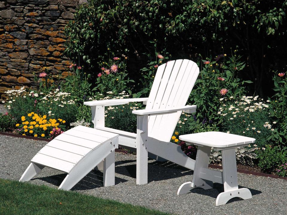 Shellback Adirondack Recycled Plastic Outdoor Patio Lounge Set