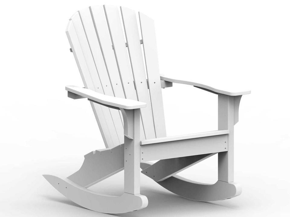 Shellback Adirondack Outdoor Rocker in EnviroWood Recycled Plastic