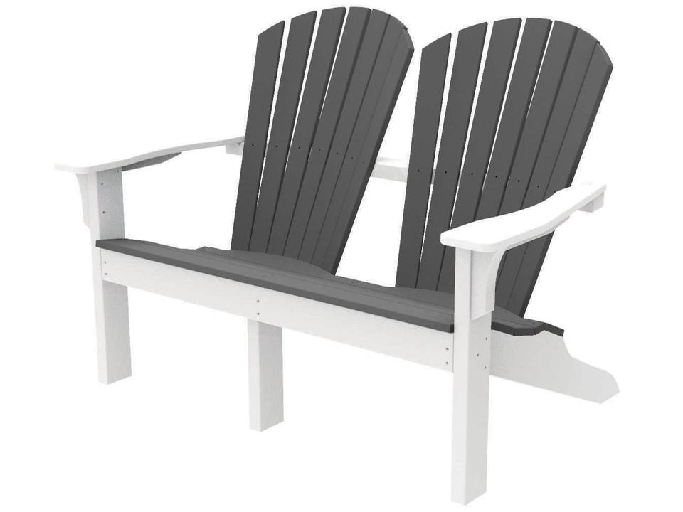Shellback Adirondack EnviroWood Loveseat in Coastal Inspired Colors