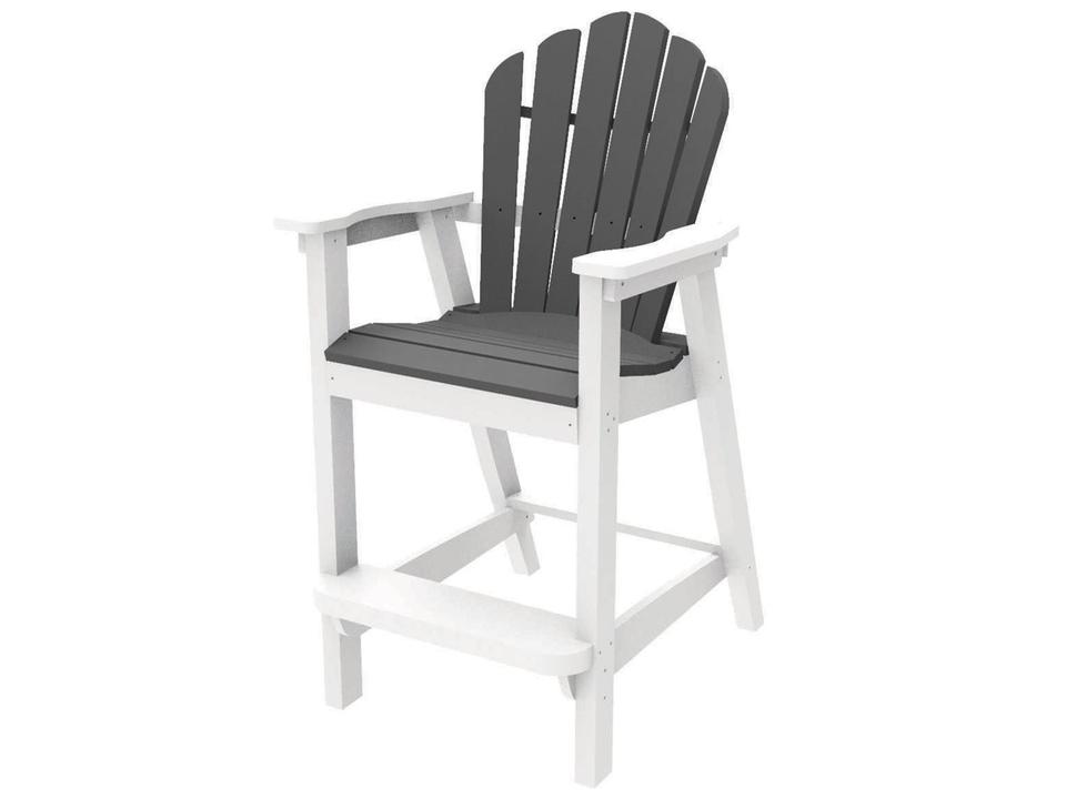 Classic Adirondack Outdoor Bar Chair in EnviroWood