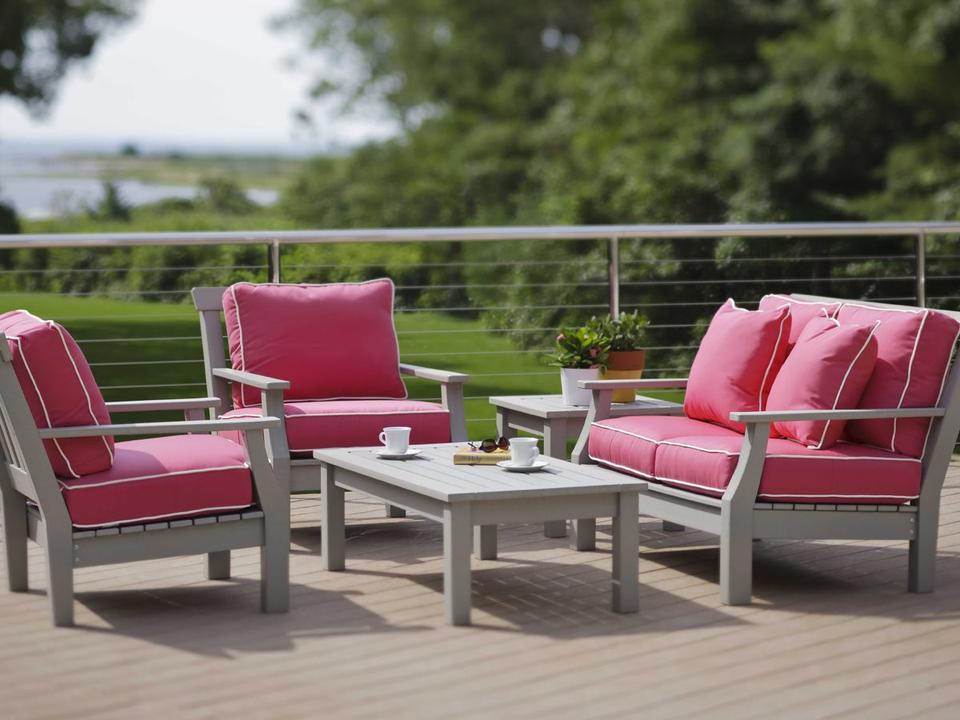 Nantucket Recycled Plastic Cushion Patio Lounge Set