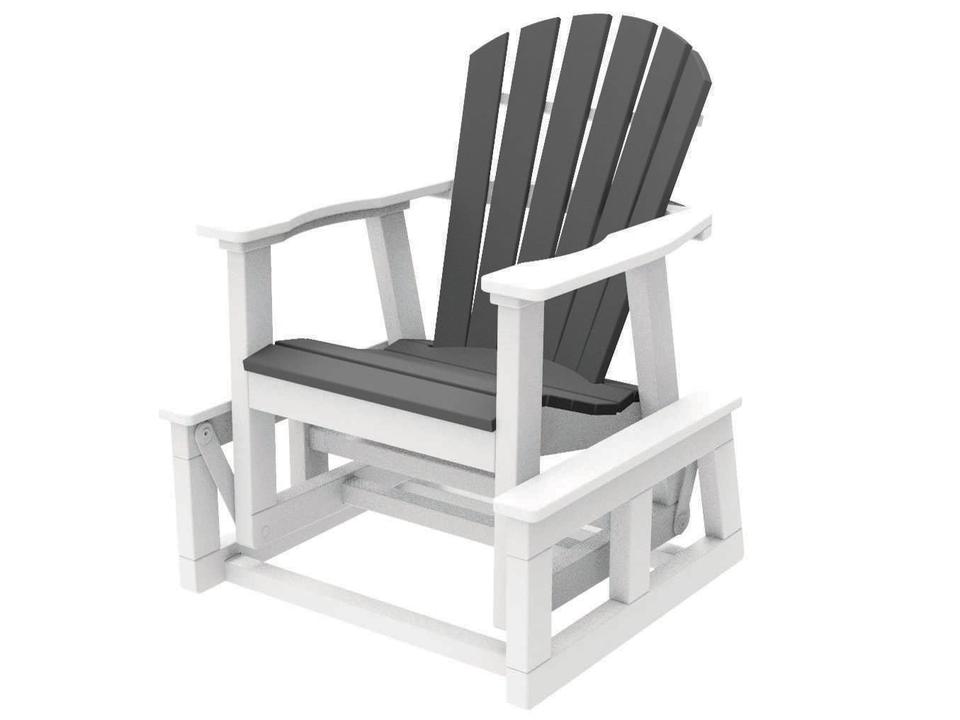 Shellback Adirondack Glider Single Lounge Chair Set Replacement Cushions