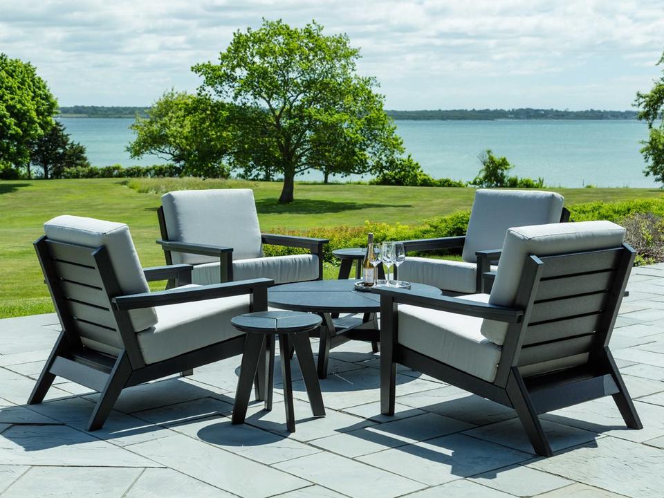 Dex Recycled Plastic Cushion Patio Lounge Set