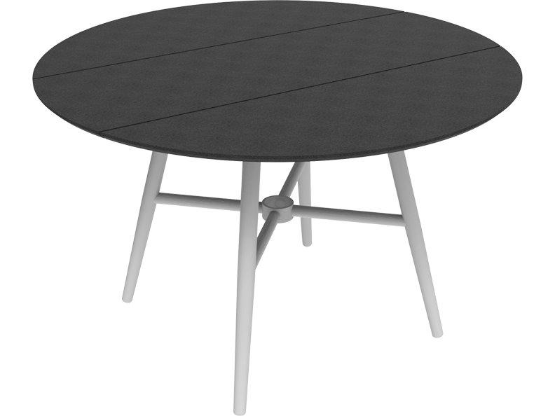 HIP 42 Inch Round Club Table in EnviroWood and Powder Coated Aluminum