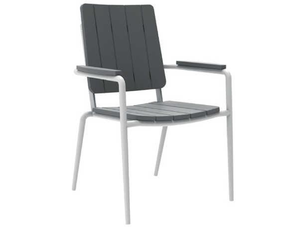 HIP Stackable Dining Arm Chair Modern Outdoor Seating