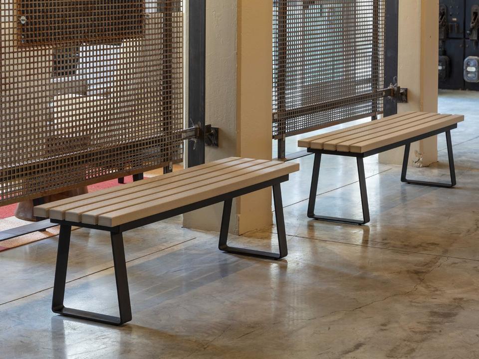 Hip Aluminum Anchor Patio Bench Set