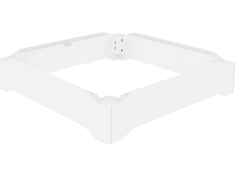 Aura Fire Table 6-Inch Dining Height Riser in EnviroWood