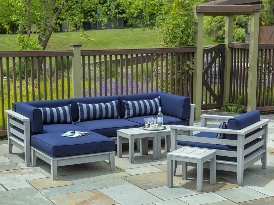 Cambridge Recycled Plastic Cushion Outdoor Lounge Set