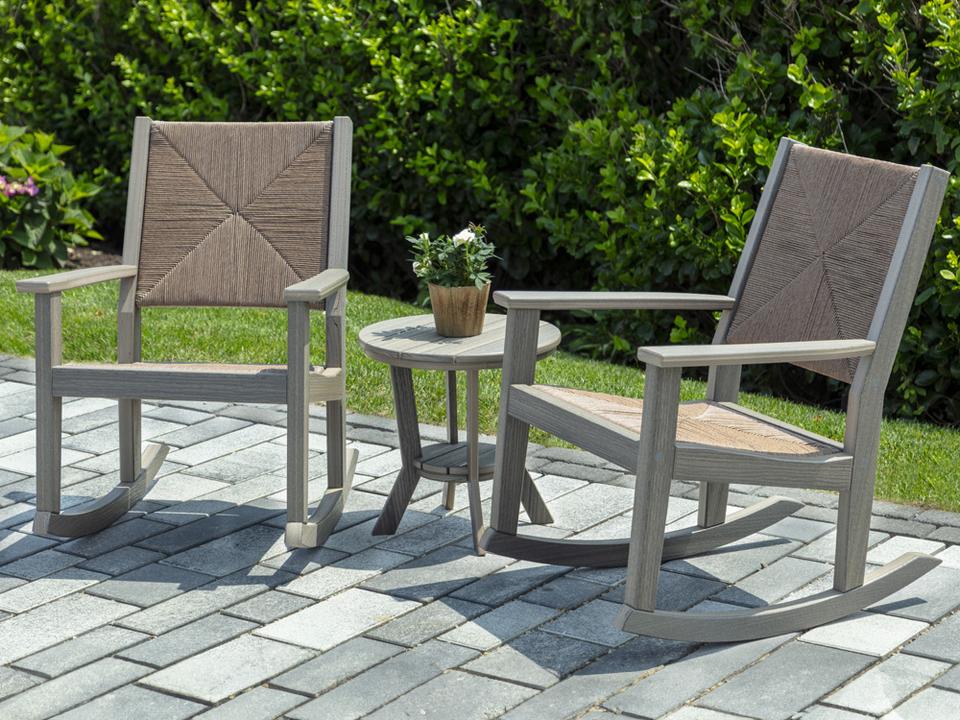 Greenwich Recycled Plastic Wicker Outdoor Lounge Set