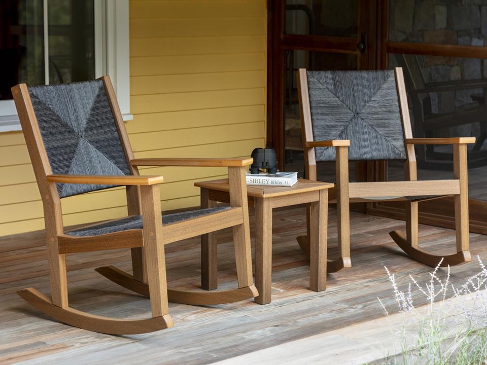 Greenwich Recycled Plastic Wicker Outdoor Patio Lounge Set