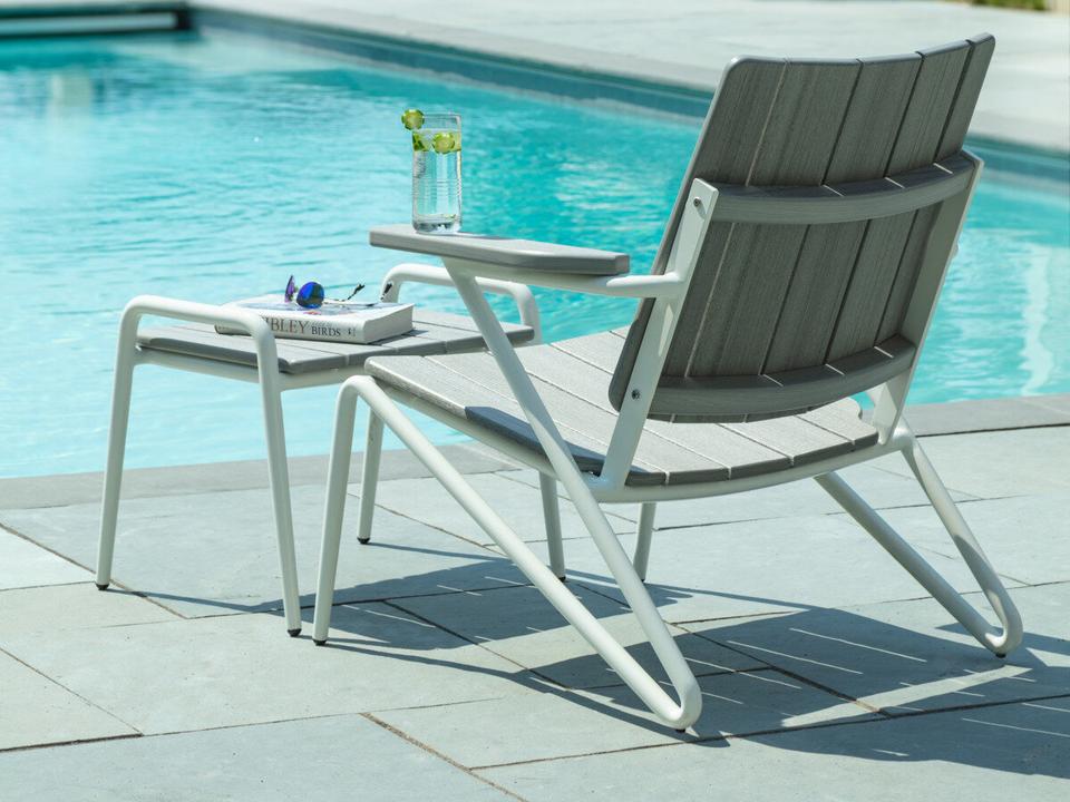 Hip Aluminum Recycled Plastic Outdoor Patio Lounge Set