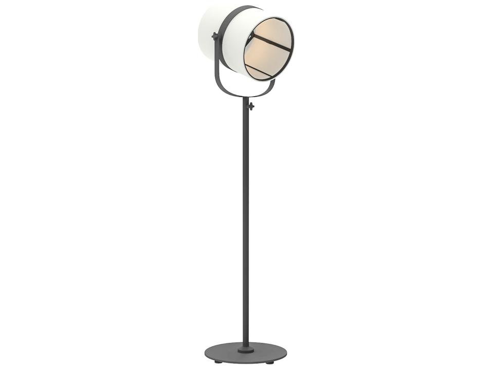 La Lampe Aluminum Solar Outdoor Floor Lamp With 360 Degree Rotating Shade