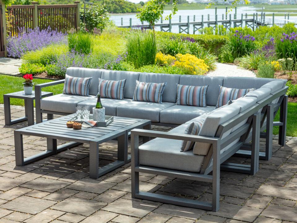 Mia Recycled Plastic Cushion Outdoor Patio Lounge Set