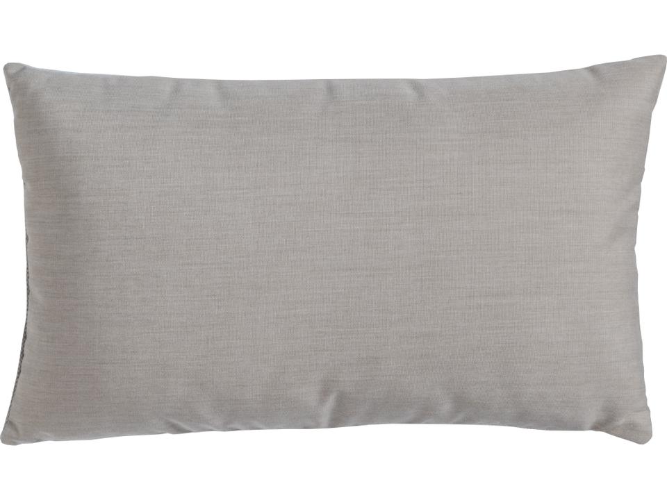 Long Lumbar Pillow with Flange in Outdoor Performance Fabric