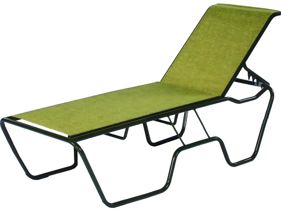 Sanibel Hi-Seat Aluminum Sling Chaise Lounge